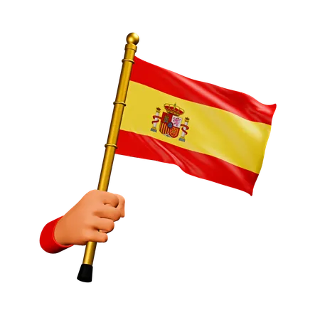 Drapeau de l'espagne  3D Icon