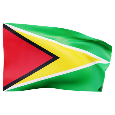 Drapeau de la Guyane  3D Icon