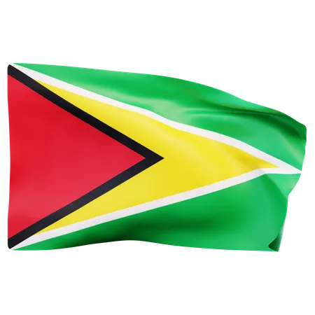 Drapeau de la Guyane  3D Icon