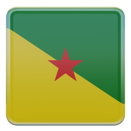 Drapeau de la Guyane française  3D Flag