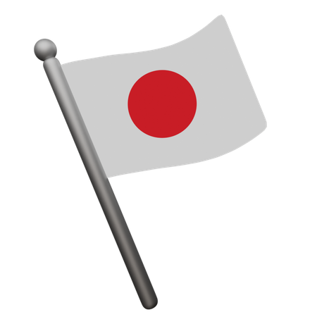 Drapeau du japon  3D Icon