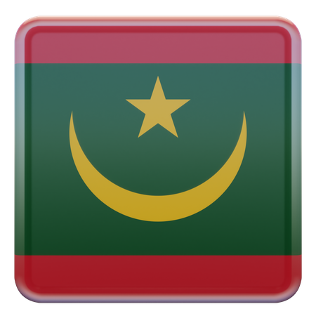 Drapeau de la Mauritanie  3D Flag