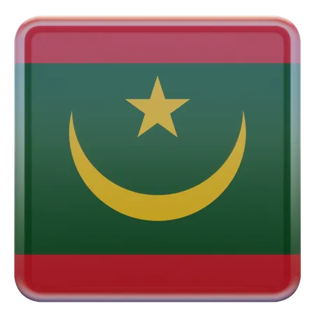 Drapeau de la Mauritanie  3D Flag