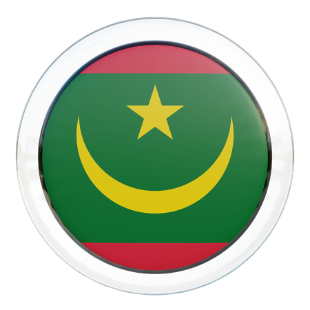 Drapeau de la Mauritanie  3D Flag