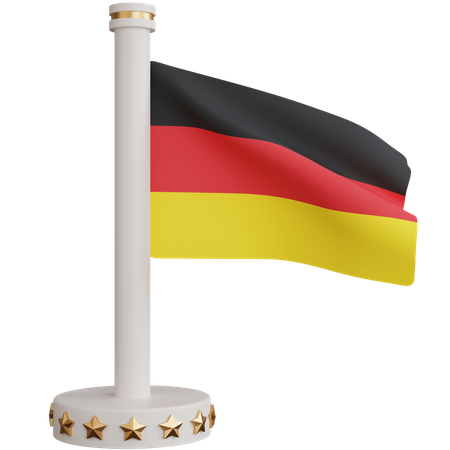 Drapeau national allemand  3D Icon