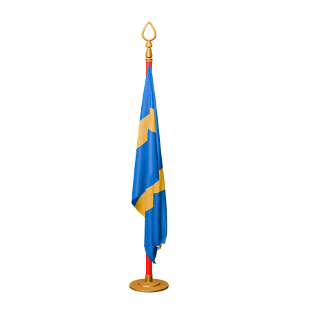 Drapeau de la Suède  3D Icon