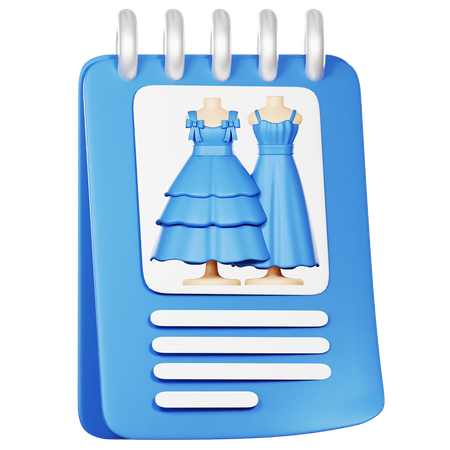 Dress Catalog  3D Icon