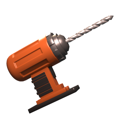 Drill Machine  3D Icon