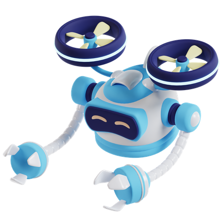 Drohnenroboter  3D Illustration