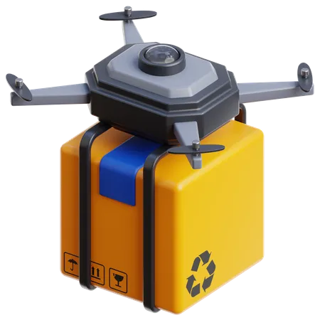 Drone Delivery  3D Icon