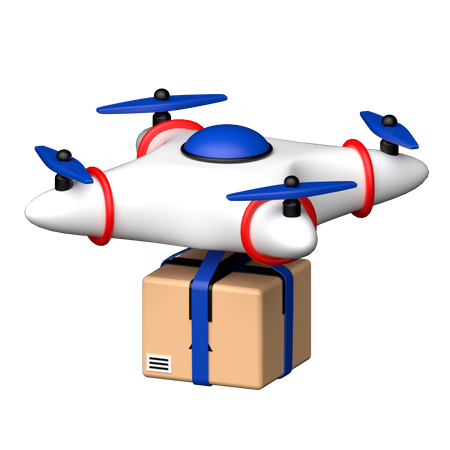 Drone Delivery  3D Icon