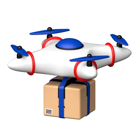 Drone Delivery  3D Icon