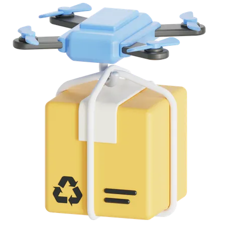 Drone delivery  3D Icon