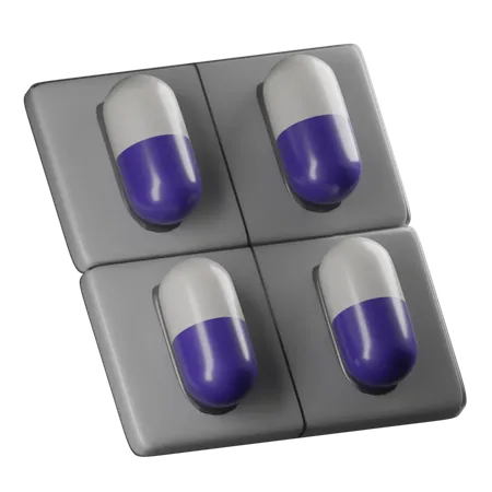 Drug Strip  3D Icon