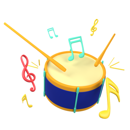 Drum  3D Icon