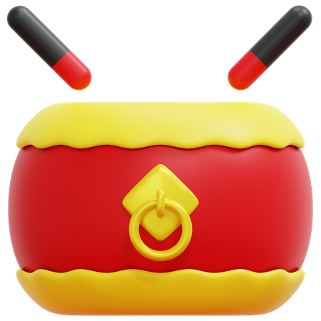 Drum  3D Icon