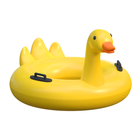 Duck Swimming Ring  3D Icon