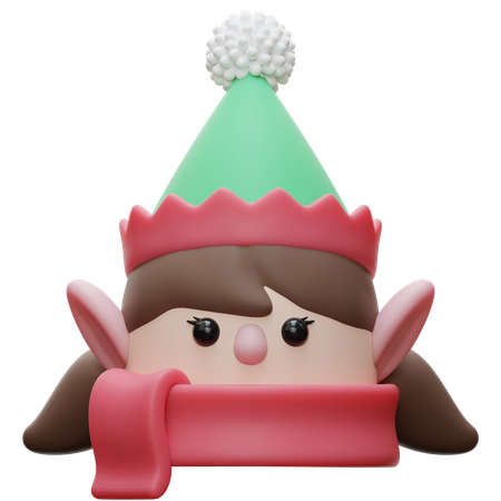 Elfo de Natal  3D Illustration