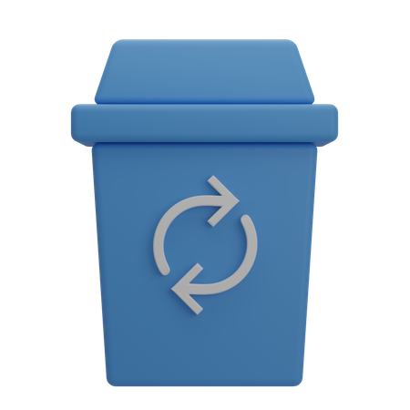 Dustbin  3D Illustration