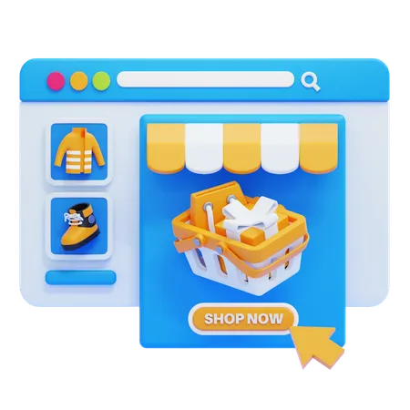 E-commerce  3D Icon