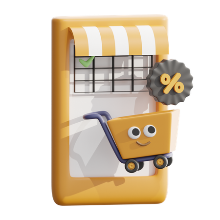 E Commerce  3D Icon