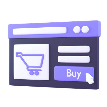 E Commerce  3D Icon