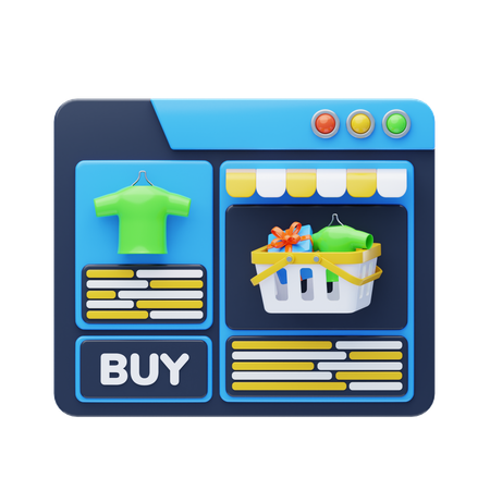 E Commerce  3D Icon