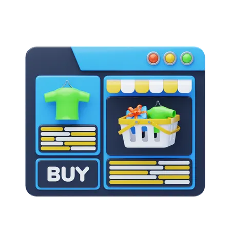 E Commerce  3D Icon