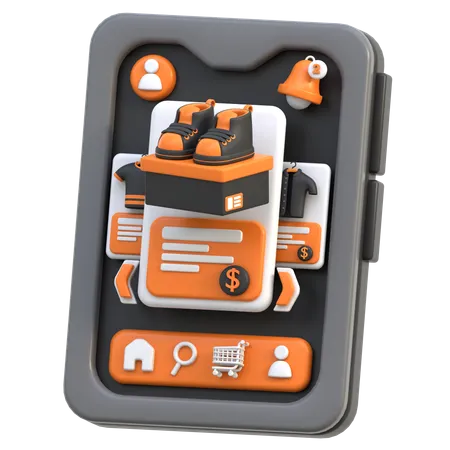 E-Commerce App  3D Icon