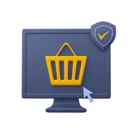 E Commerce Web  3D Icon