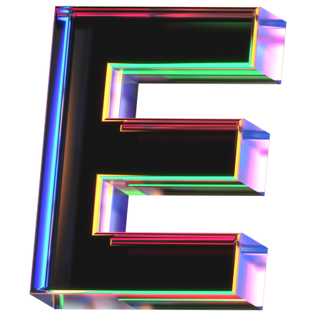 E lettre  3D Icon