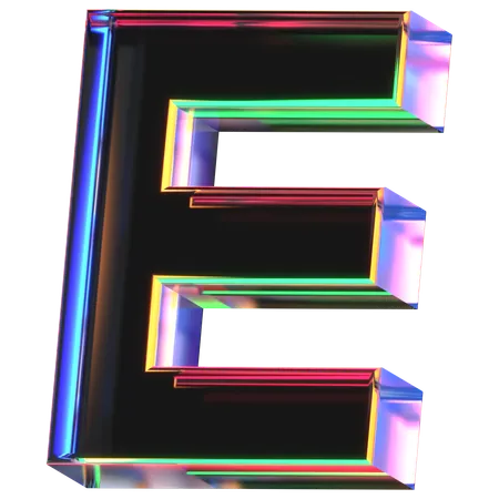 E lettre  3D Icon