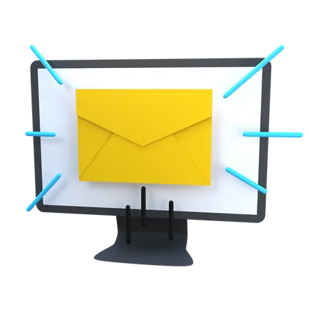 Transmitir e-mail  3D Illustration