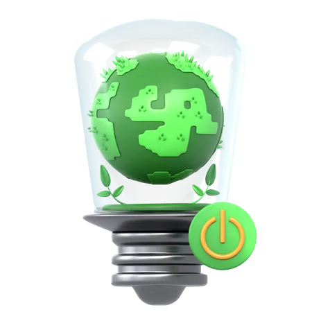 Earth Hour  3D Icon