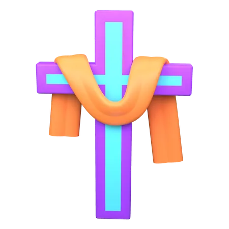 Easter Cross  3D Icon