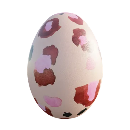 Easter egg  3D Illustration