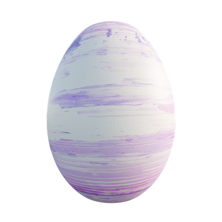 Easter egg  3D Illustration