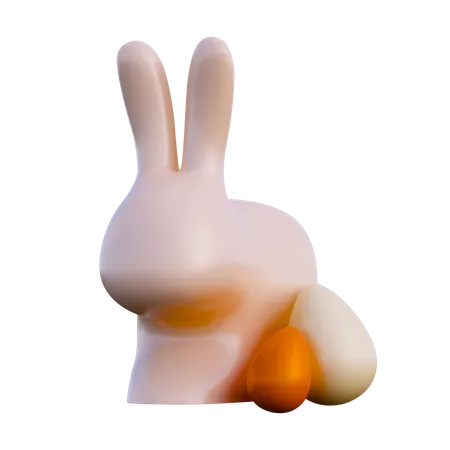 Easter Rabbit  3D Illustration