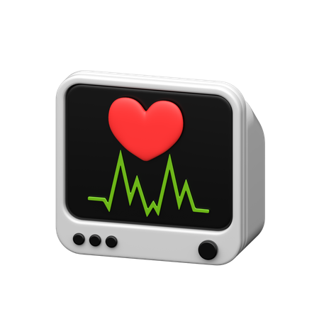 ECG Monitor  3D Icon