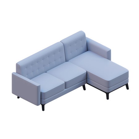 Ecksofa  3D Icon