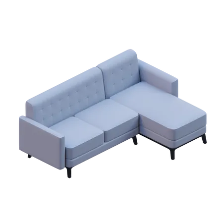 Ecksofa  3D Icon