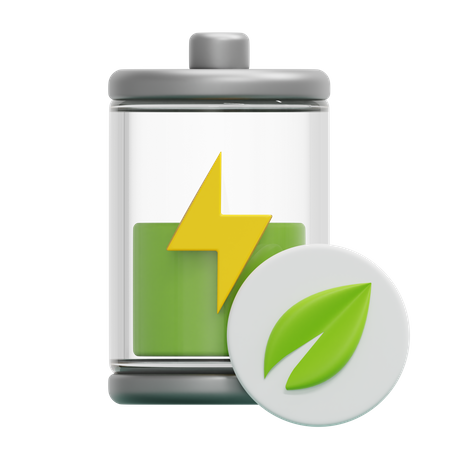 Eco Battery  3D Icon