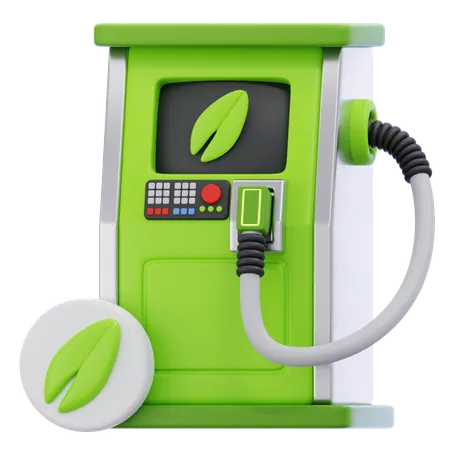 Eco Fuel Station  3D Icon