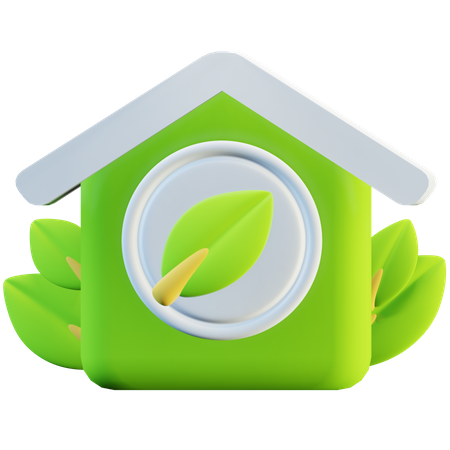 Eco Home  3D Icon