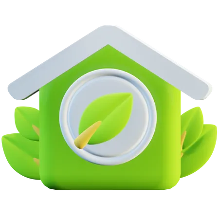 Eco Home  3D Icon