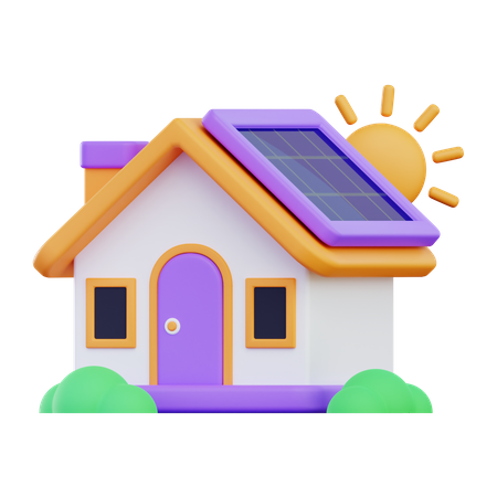 Eco House  3D Icon