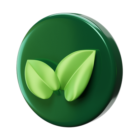 Eco Leaf  3D Icon