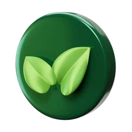 Eco Leaf  3D Icon