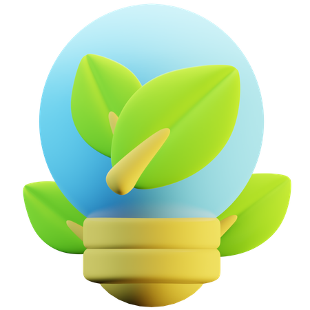 Eco Light  3D Icon