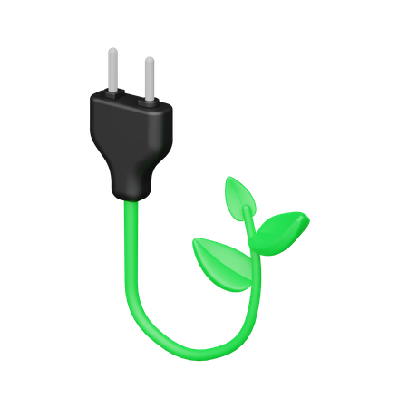 Eco Plug  3D Icon